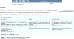 Desktop Screenshot of netleksikon.dk