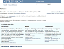 Tablet Screenshot of netleksikon.dk
